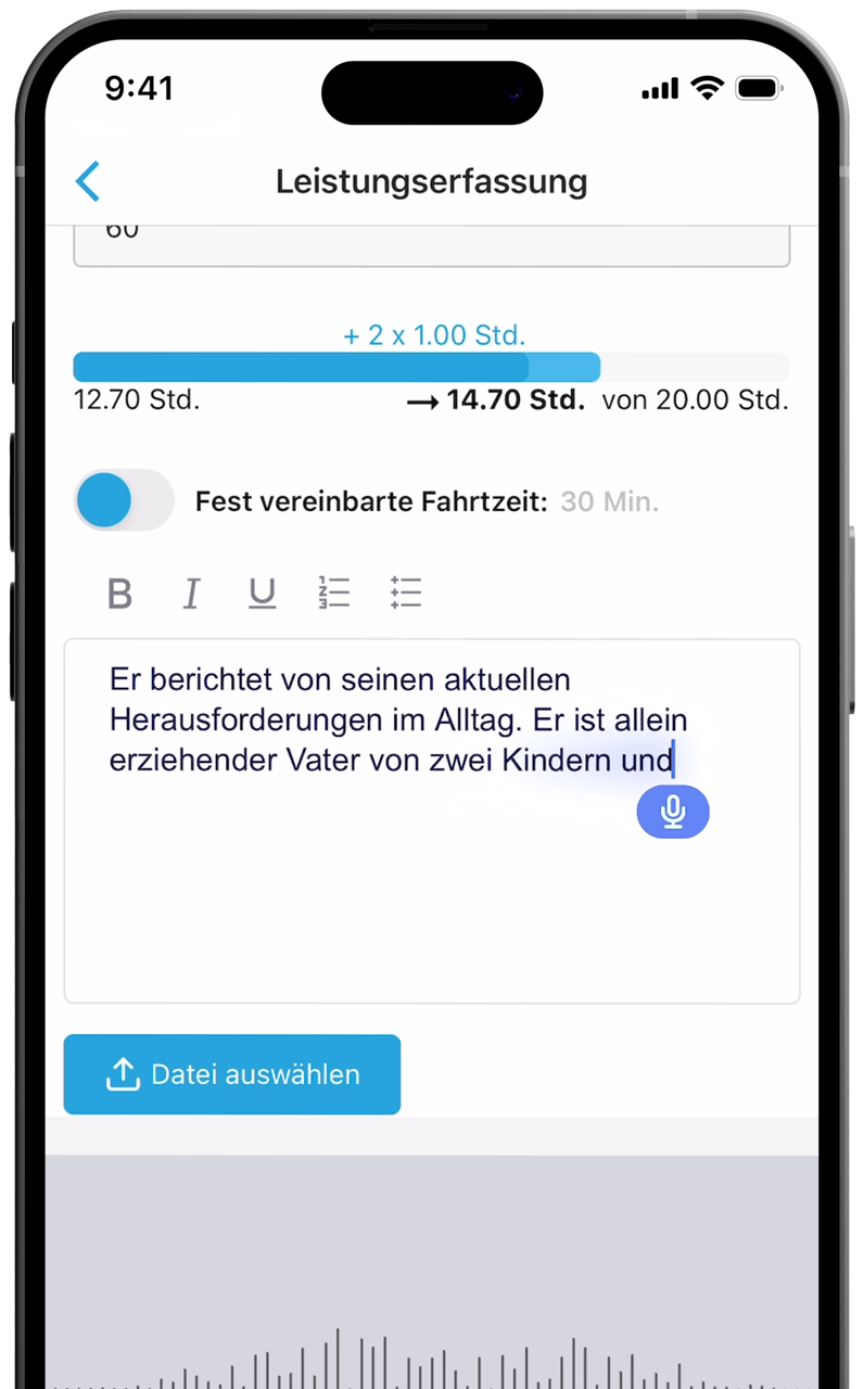 iPhone-Mockup-sprache-zu-text-frontal